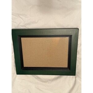 Dark Green Wood Picture Frame Black Inner Trim Classic Traditional Wall 5x7